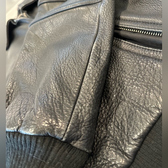 Paul and Joe for Target black leather bomber jacket size Small - Picture 13 of 16